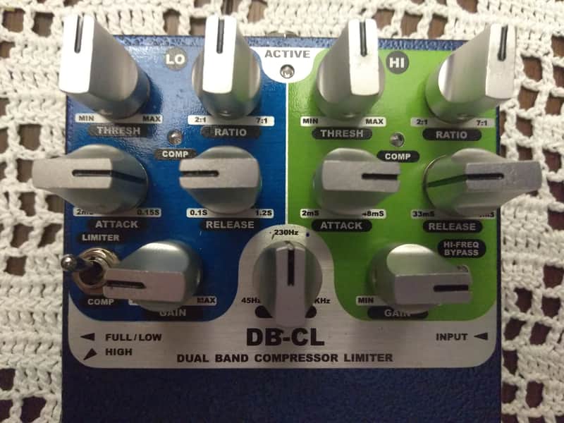 FEA DB-CL Dual Band bi-amp Compressor Limiter pedal w/ adjustable Crossover - Free Priority shipping image 1