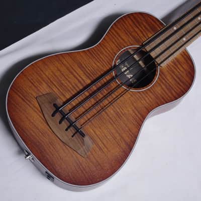 Kala BASS-EM-FS Exotic Mahogany UKULELE Bass new Uke w/ Gig Bag U-BASS image 3