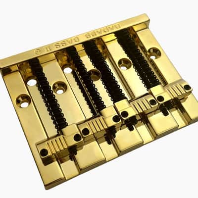 Leo Quan Gold Badass II Bass Bridge for 4-string Fender P/Jazz Bass® image 3