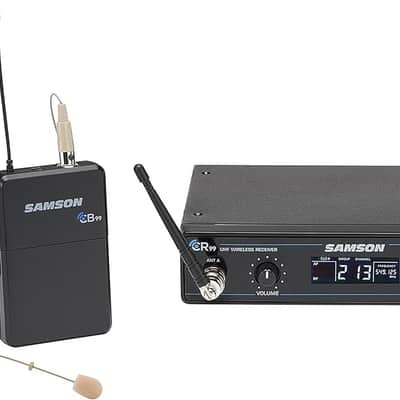 Samson Concert 99 Earset Wireless System with SE10 Earset Microphone, K Band, Black image 1