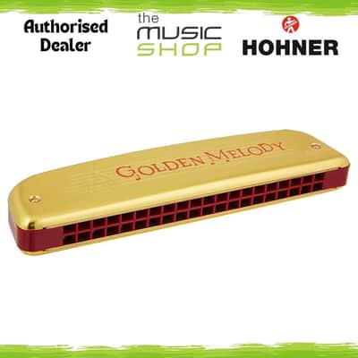 Hohner Golden Melody Tremolo Harmonica, Key of C, 3 Octave, 2416/40/C - M2416017 image 1