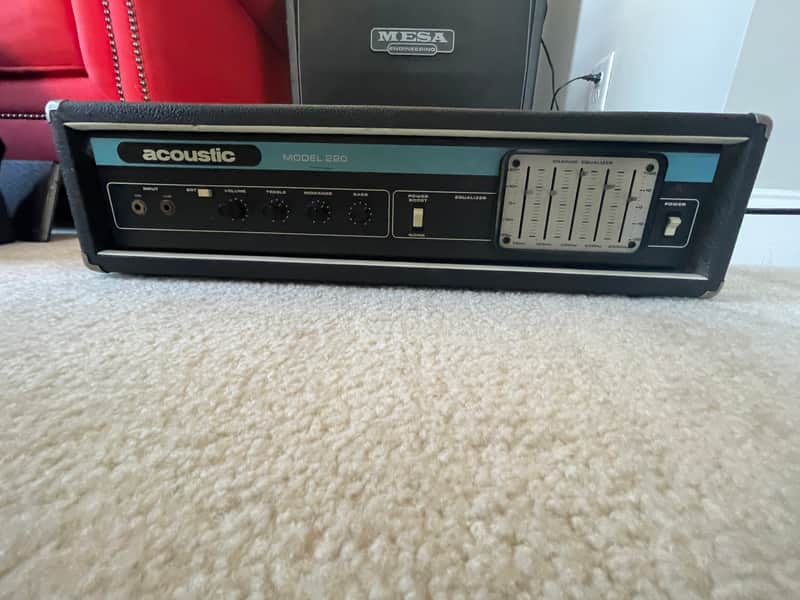 Vintage Acoustic 220 bass amp head 1970s image 1