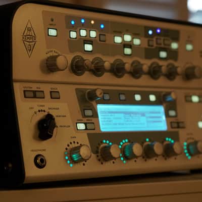 Kemper Profiler Head Modeling Guitar Amp White with Behringer FCB1010 controller Uno 4 Kemper image 2