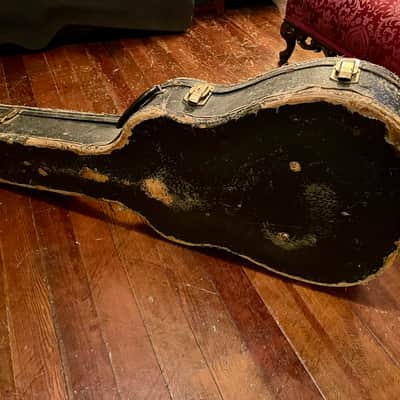 Ess & Ess Vintage Guitar Case 1950s - Black and Gold image 17