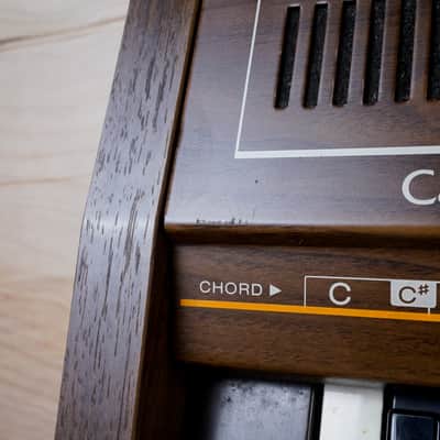Casio CT-501 Casiotone 49-Key Synthesizer 1980s Natural Woodgrain 100V Vintage Japan w/ MS-1 Barcode Reader, Test Charts, Manual, Hard Case image 20