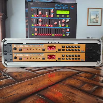 Oberheim Matrix-1000 "matched pair" w/Kiwi-1000 upgrades and programmer RARE!!! image 1