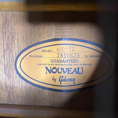 1988-89 Gibson Nouveau NV12 12 String Dreadnought Acoustic Guitar - Super RARE! Pro Set Up! image 3