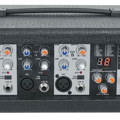 (2) Rockville SPG88 8" 400w DJ PA Speakers+5-Channel Powered Mixer+Stands+Cables image 8