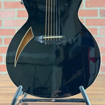 ESP LTD TL-6 Thinline Acoustic-Electric Guitar - Black image 2
