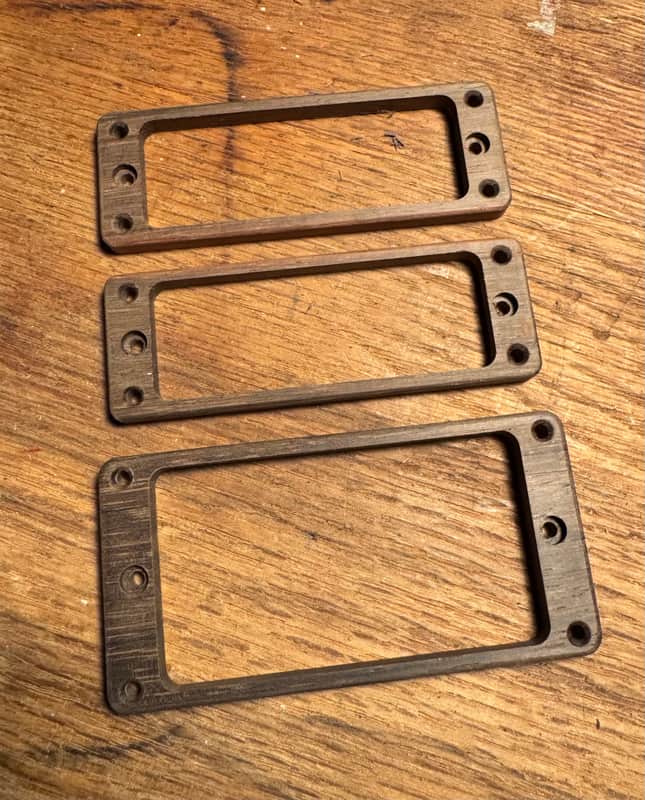 Guilford Brazilian Rosewood Pickup Ring Set - fits PRS H/NF/NF image 1