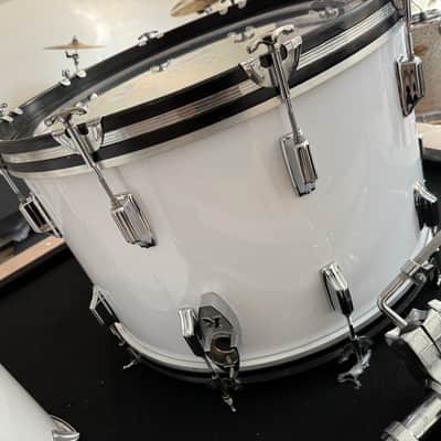 Rogers Vintage Power Tone Drum Kit 1972 - Flat White image 5