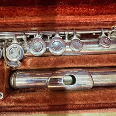 Vintage Artley Elkhart Flute Sterling Silver Headjoint 1960 - Silver image 3