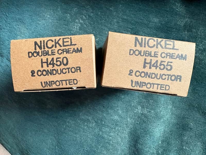 Tom Holmes H450 & H455 PAF Set - Double Cream w/ Nickel Covers image 1