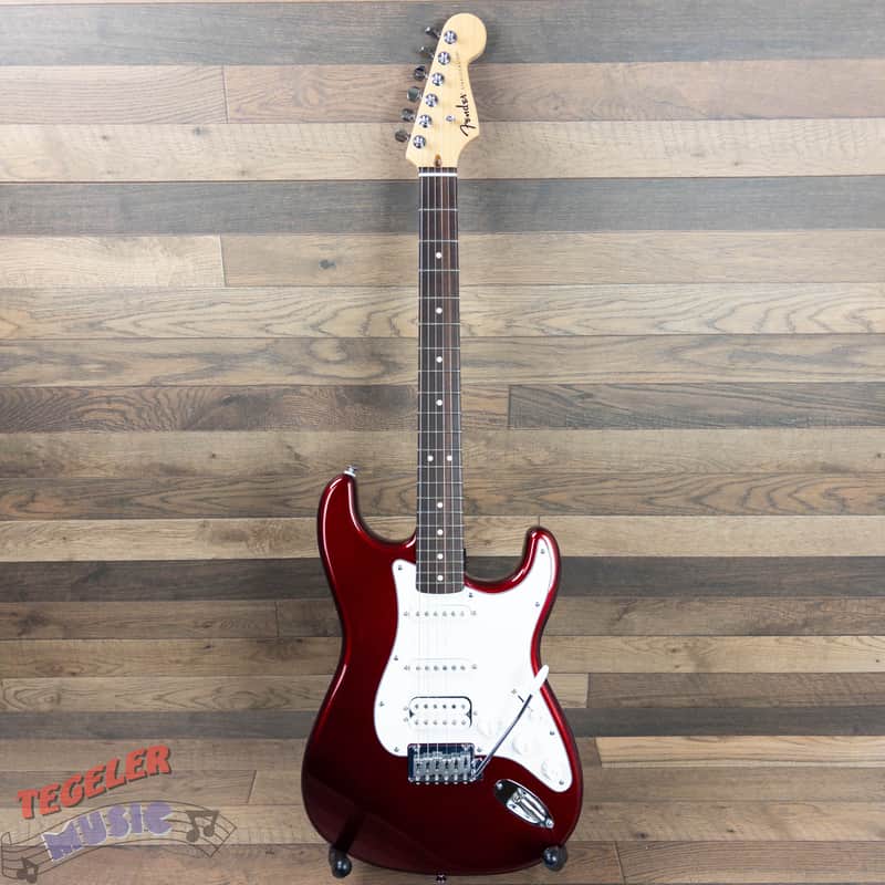USED-Fender Standard Stratocaster HSS Pickups, Candy Cola Red Finish image 1