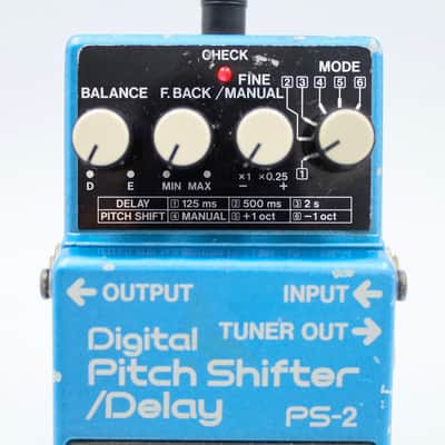 Boss PS-2 Digital Pitch Shifter Delay 1988 Made in Japan Guitar Effect Pedal 963977 image 3