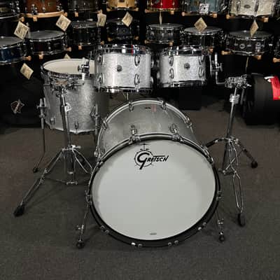 Gretsch Brooklyn 10/12/16/22" Drum Set Kit in Silver Sparkle image 2