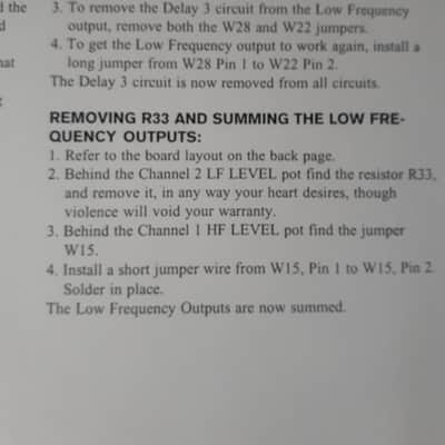Operator's Manual for Rane AC 23 Active Crossover image 5