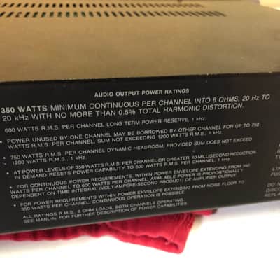 Carver M1.5t Magnetic Field Power Amp image 8