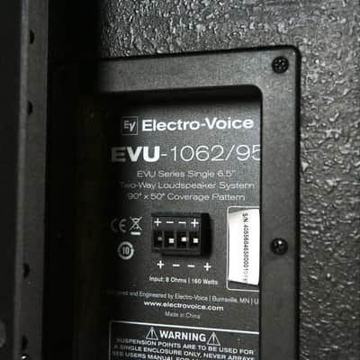Electro-Voice (EV) EVU-1062/95 6.5" 2-Way Passive Loudspeaker (PAIR) CG012EH image 8