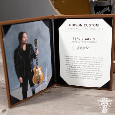2022 Gibson Sergio Vallin 1955 Les Paul Goldtop SIGNED - 9.66 LBS image 9