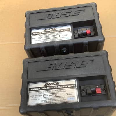 Bose Model 101 Music Monitor Speakers USA made vintage Black stereo SET Indoor/ Outdoor image 8
