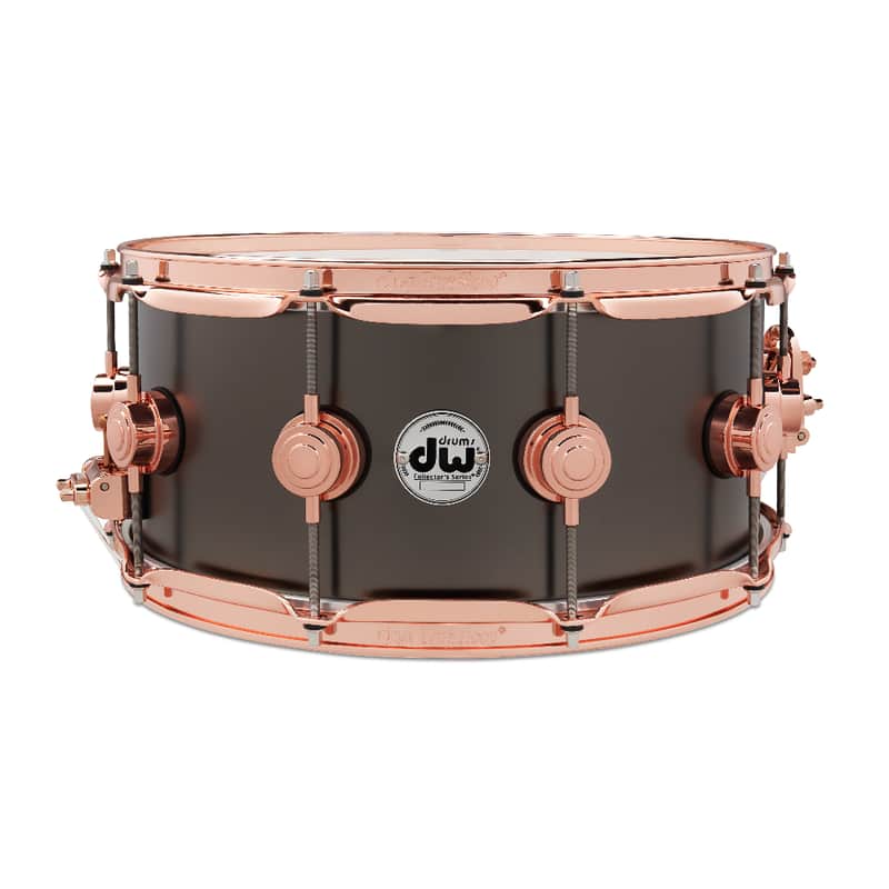 DW Collector's Satin Black Brass 14x6.5" Snare Drum 2024 image 1