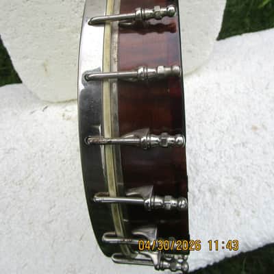 Washburn Model C Tenor Banjo, 1920's, 17 Fret, 11 3/4" Head, Tone Ring, Kershner Tailpiece, Case image 12