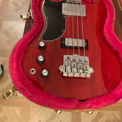 Left Handed Gibson SG Standard Bass Guitar Heritage Cherry Last Day*** image 4