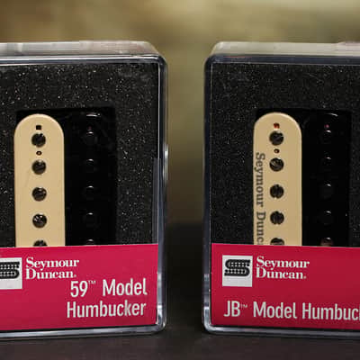 Seymour Duncan SH-4 JB Bridge & SH-1n 59 Neck ZEBRA Humbucker Pickup Set image 1