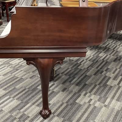 Steinway Model M 5'7" Chippendale Grand Piano 1997 (Restored) - Satin Mahogany image 11