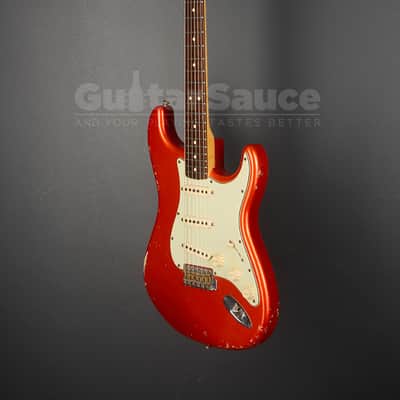 Fender Custom Shop Limited Edition 64 Stratocaster Candy Tangerine Red 2009 Used (COD 29UG) image 5