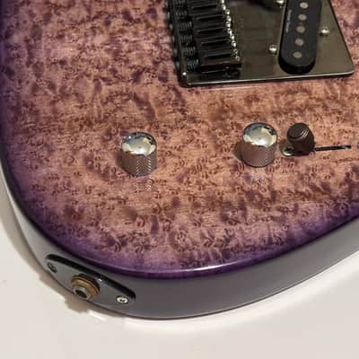 Warmoth Tele Chambered Body - Purple Burst Birdseye image 6