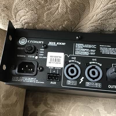 Crown XLS1002 Power Amplifier 2010s - Black image 6