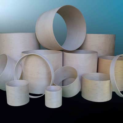 Keller Cover Grade 4” x 14” “ diameter, 6 ply maple snare drum shell, baring edge & snare bed available image 4