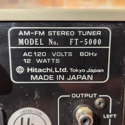 Hitachi FT-5000 AM-FM Stereo Tuner image 9