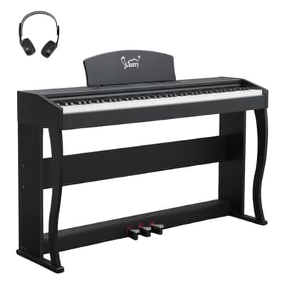 Glarry GDP-209 88-Key Home Fully Weighted Hammer-action Keybed Digital Piano Matte Black image 1