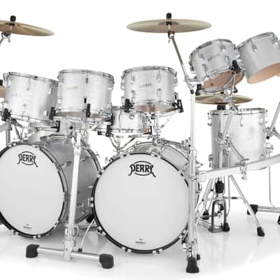 Pearl *Pre-Order* President Silver Sparkle Double Bass 12-Piece Drum Set | Drum Shells Only | Special Order | NEW Authorized Dealer image 3