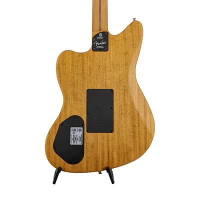 Fender American Acoustasonic Jazzmaster Acoustic Guitar w/bag, Ebony FB, Ocean Turquoise, US233XXXX image 5