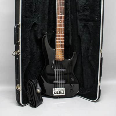 1993 Fender Jazz Bass Plus V 5-String Bass Black w/HSC image 1
