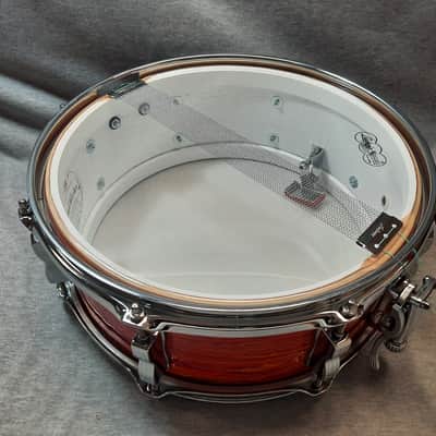 Ludwig USA Legacy Mahogany Jazz Fest 5X14 - Mod Orange image 11