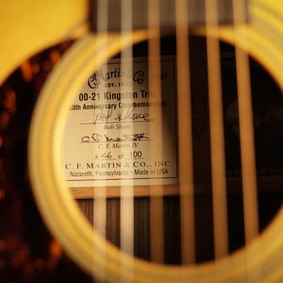 Martin 00-21 Kingston Trio #46 of 100 One of One Left Handed Model image 5