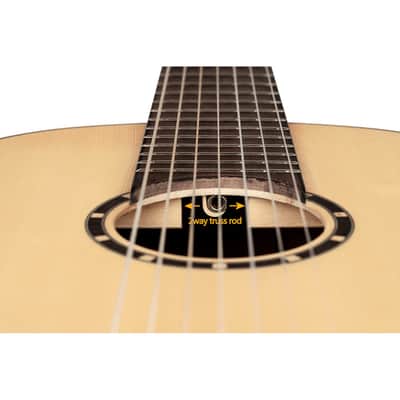 Ortega Family Series Pro 7-String Solid Top Nylon Classical Guitar w/ Bag image 13