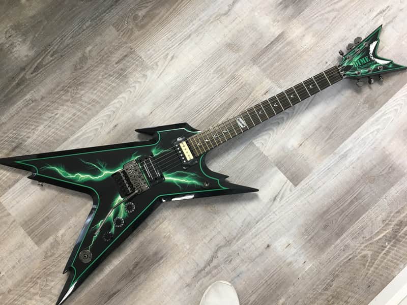 Dean Razorback Slimebolt Green Lightning | Reverb