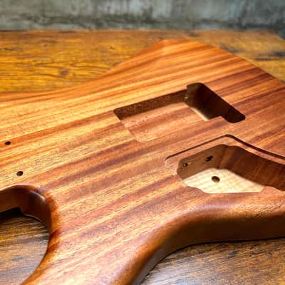 Warmtone CG Hss Strat Style Guitar Body Flamed Maple “Sunset” 3.7lbs image 4