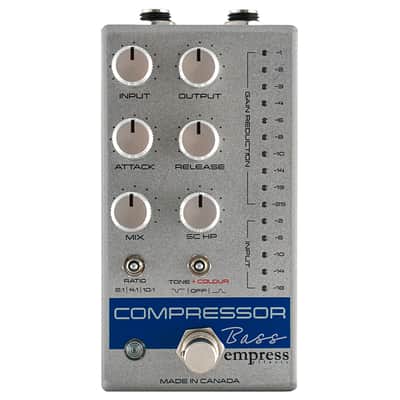 Empress Bass Compressor Pedal, All Analog, Silver image 1