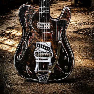 James Trussart Steelcaster with Bigsby 2016 - Rusted metal image 1