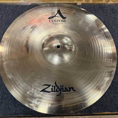 Zildjian 20" A Custom Medium Ride Cymbal - Brilliant image 1