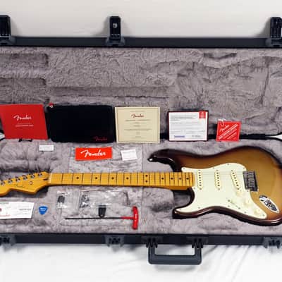 2021 Fender American Ultra Stratocaster Mocha Burst Left-Handed Lefty with Hard Case image 10