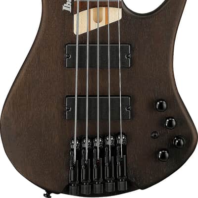 Ibanez EHB605 Headless 5-String Bass Guitar, Jatoba Fingerboard, Walnut Flat image 1