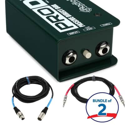 Radial ProDI 1-channel Passive Instrument Direct Box (2-Pack) and Cables image 2